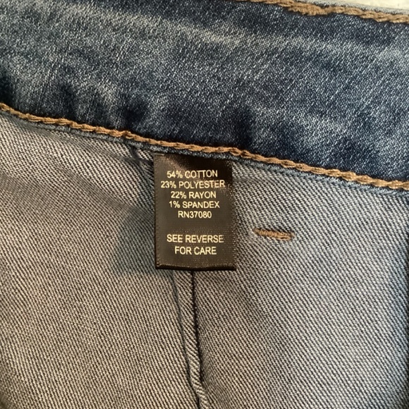 Cato Button Down Denim Skirt Blue Size 2 - Picture 5 of 6